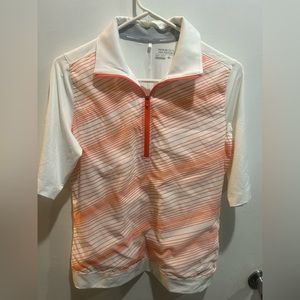 Nike Women’s Golf Polo Shirt Dri Fit Zip Tour Performance